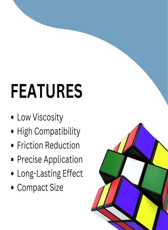 Dwarika Silicone Oil Lubricant for Rubiks Cube Puzzle Cube Reduce Friction Rubik's Cube 30ml - Image 3